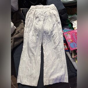 Abercrombie & Fitch Cream Wide Leg Pants